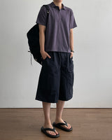 Koul Slub Collar Short Sleeve T