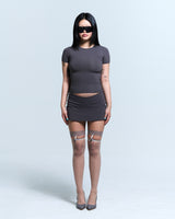 [CHARCOAL] SKINA SKIRT