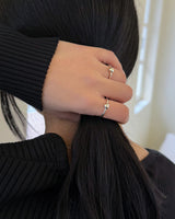 No matter heart ring (silver) *1PCS