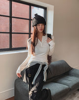 Methi Button Henley Long Sleeve
