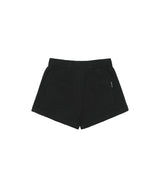 Vintage Rolled-up Cotton Shorts - BLACK