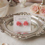 [Hearts2Hearts Ana Piercing] Petit Rose Cabochon Piercing - Pink