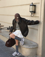[Bellide made] Rock Chic, Leather Blouson Jacket
