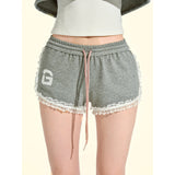 [GirlyFancyClub] Sporty Comfortable Lazy Loose Grey Shorts