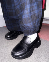 (2color) Tartan Check Wrinkle Harem Pants