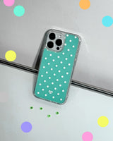 ドット ジェリー ゲル ハード スリム スマホケース - ミント