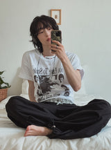 ハッピーピクチャープリンティング半袖Tシャツ