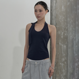 MULTIWAY STRAP HALTER TOP (DEEP NAVY)