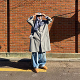 Oversized Wool Balmacaan Coat