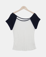 エララグランワンショルダーロングスリーブTシャツ