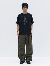 26SS★ CROSS GUN GRAPHIC HALF T