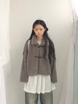 line and pleated dress