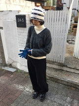 [MD Pick]Wool-Touch Brush V-Neck Knit (4 Colors)