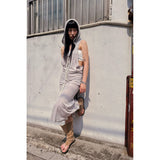 ROPE KNOTTED BACK HOOD
