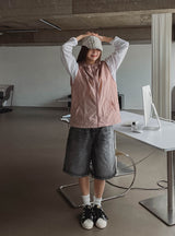 タイドウォッシングカーペンターバミューダパンツ