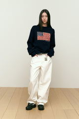 CHERRY USA GRAPHIC KNIT [NAVY]