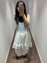 ミルキーアップリケロングパンツ (1color)