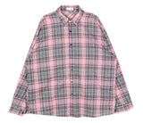 No.0785 thin C string check SHIRT (3color)