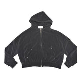 Corduroy hood jumper