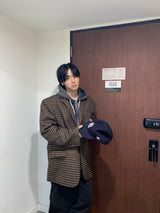 No.0995 check OVER blazer JK