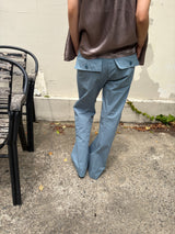 satin shirring top