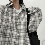 Miss Linen Checkered Shirt