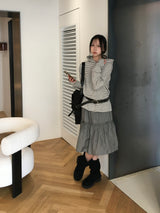 Roti Nylon Midi Shirred Skirt (2c)