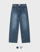 Main Basic Washed BB Straight Fit Denim Pants