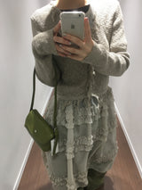Paper Frill Cardigan (3color)