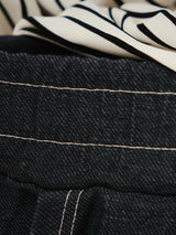 [SEMADE] CP Non-fade Banding Denim Pants