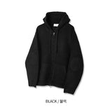 No.1076 M KNIT hood ZIP-UP (7color)