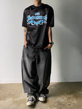 Glossy lettering short sleeves 2C