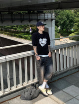 No.0843 ハートハーフニット (4color)