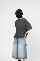 ベロデッキピグメントクロップショートスリーブTシャツ