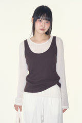 Soriel ribbed U-neck sleeveless
