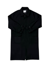 Troy Balmacaan Wool Coat - Black