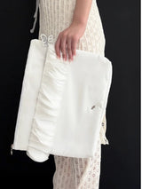 Frillish laptop pouch (white)