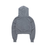Line Cut Off 2way Hood Zip-up_Gray