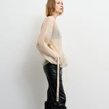 SEE THROUGH LONG SLEEVE IVORY