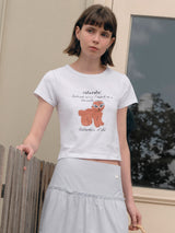 ROLA SUNGLASSES PUPPY T-SHIRT WHITE