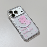 ily soooo much マグセーフジェルハードケース (ピンク)