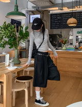 ポリストライプバミューダスラックス (+Belt Set)