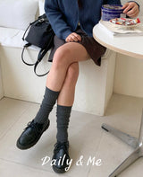 high elastic ribbed socks(2color)