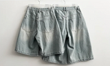Meli Pintuck Denim Bermuda Shorts [Short & Long Selection*]