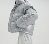 GLOSSY PEARL SHINY NUPSI SHORT PADDING - 2 COLOR