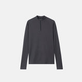 ロンマッスルフィットジップアップニット