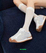 WE FLOWER Fashionable New Hobo Shoes, Versatile, Comfortable and Light - weight - Moonlight Gray