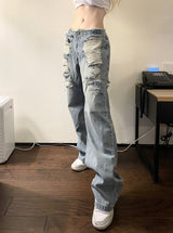 1289. Blue shark denim low wide pt