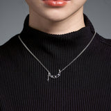 Drop Half Moon Necklace