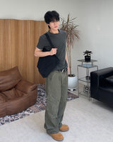 エルト ワッフルパネル ピグメントTシャツ